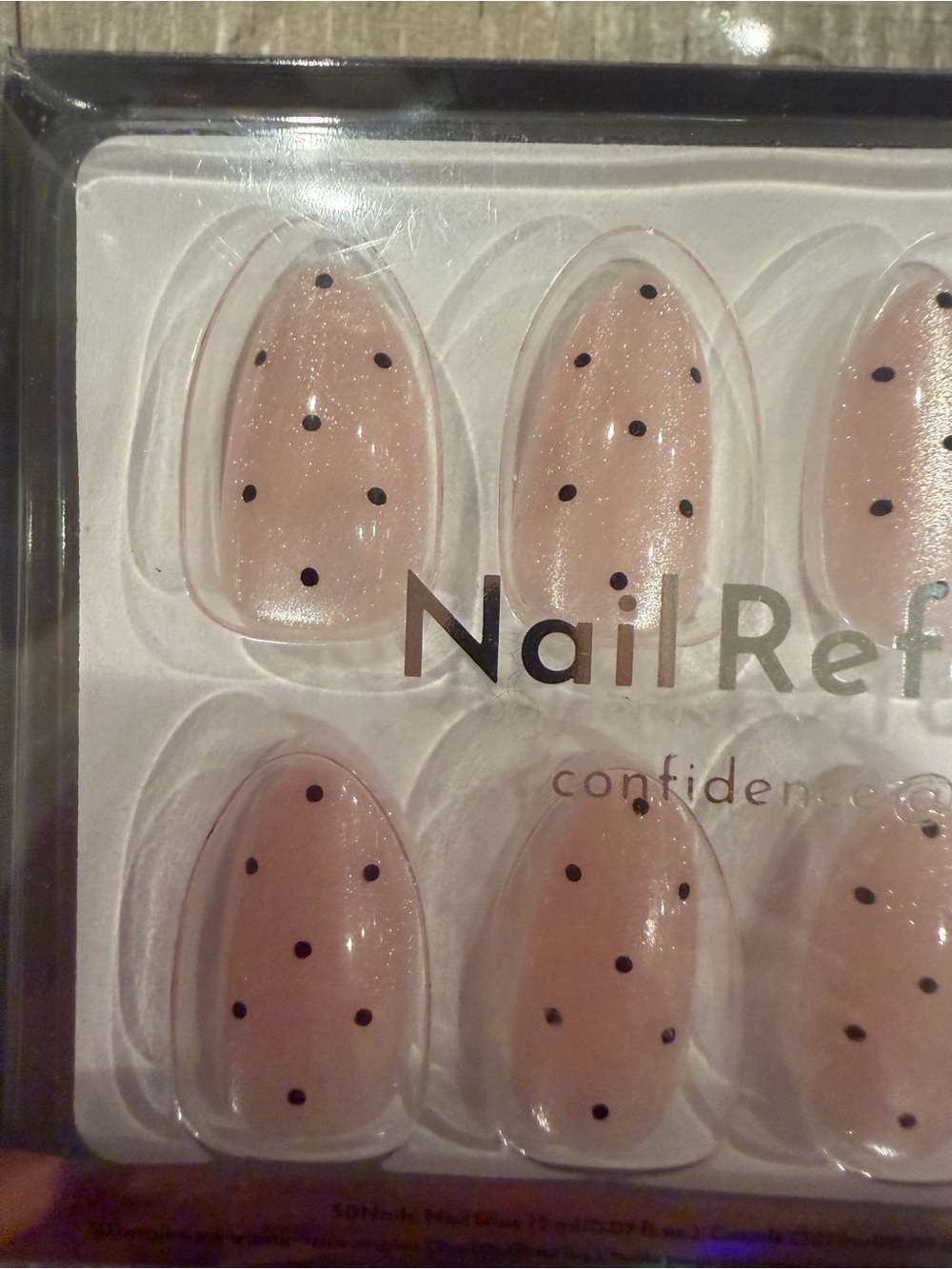 Nail Reformation Nude Pink Polka Dot Press-On Nails